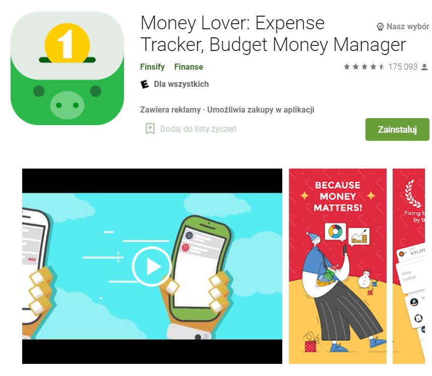 Money Lover - aplikacja do kontrolowania finansów 